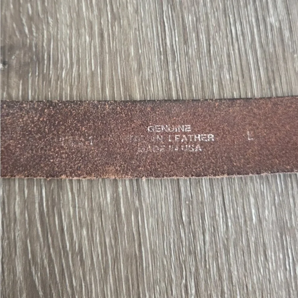 Brown Leather Belt - Large